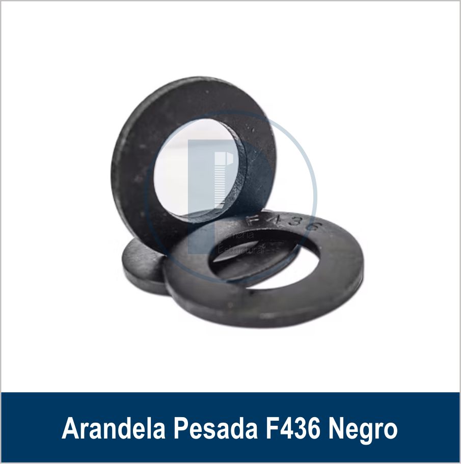 ARANDELA PLANA ESTRUCTURAL F436 NEGRO